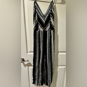 Black Printed Jumpsuit